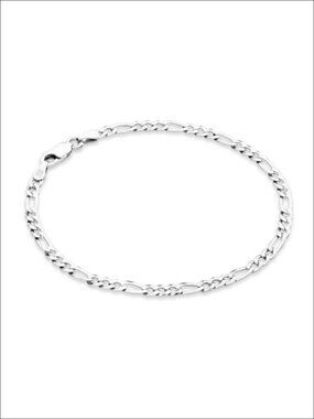 Italian 925 Sterling Silver 3mm Figaro Chain Bracelet